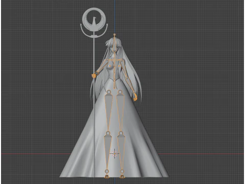 Saori Kido - Saint Seiya 3D Model