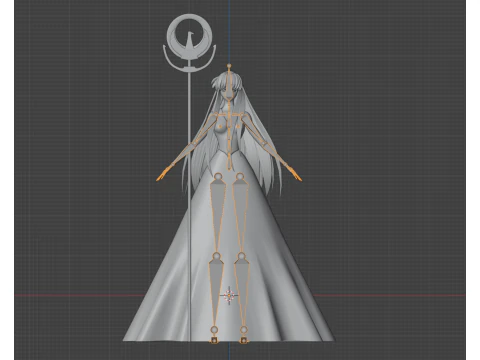 Saori Kido - Saint Seiya 3D Model