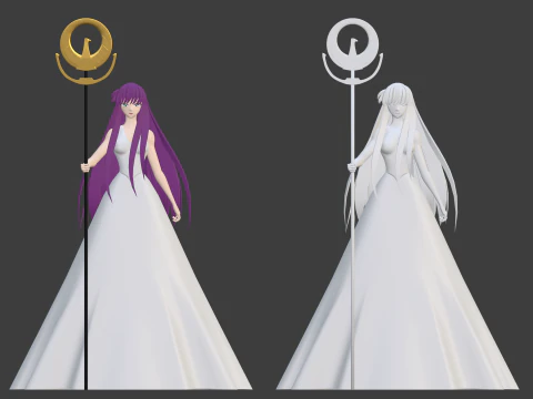 Saori Kido - Saint Seiya 3D Model
