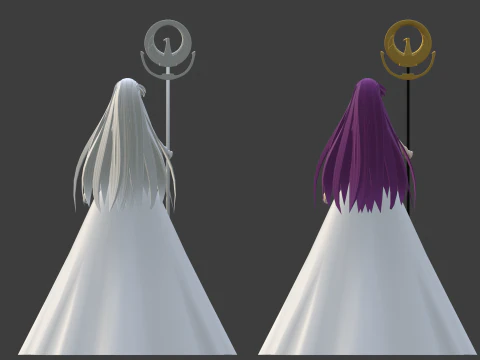 Saori Kido - Saint Seiya 3D Model