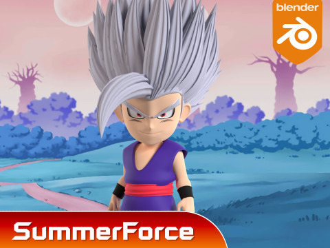 Gohan Beast SD - Dragonball Super Modèle 3D