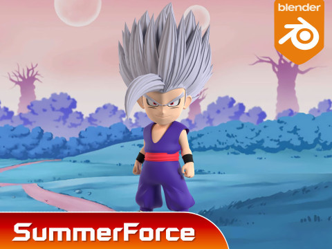 Gohan Beast SD - Dragonball Super Modèle 3D