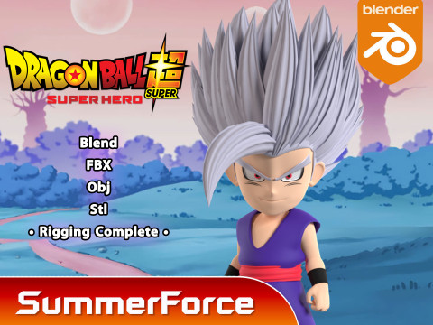 Gohan Beast SD - Dragonball Super 3D Model