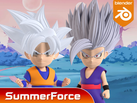 Gohan Beast SD - Dragonball Super Modèle 3D