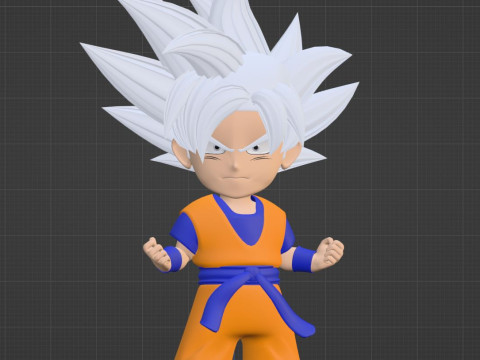 Goku Ultra Instinct SD - Dragonball Super Modelo 3D