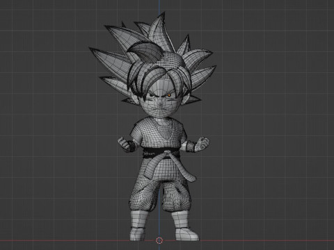 Goku Ultra Instinct SD - Dragonball Super Modelo 3D