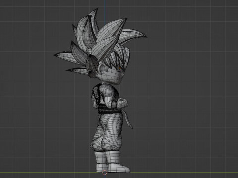 Goku Ultra Instinct SD - Dragonball Super Modelo 3D