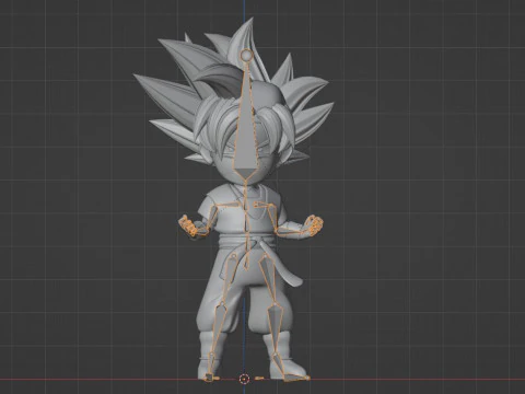 Goku Ultra Instinct SD - Dragonball Super 3D Model