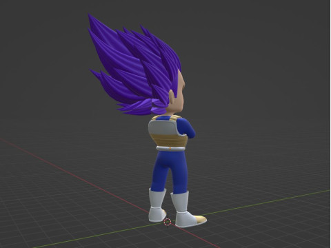 Ultra Ego Vegeta SD - Dragonball Super Model 3D
