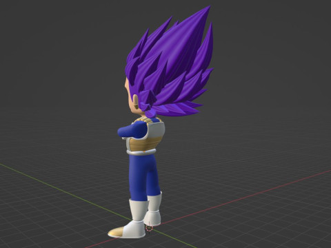Ultra Ego Vegeta SD - Dragonball Super Model 3D