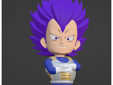 Ultra Ego Vegeta SD - Dragonball Super Model 3D