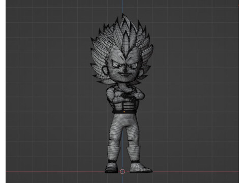 Ultra Ego Vegeta SD - Dragonball Super Model 3D