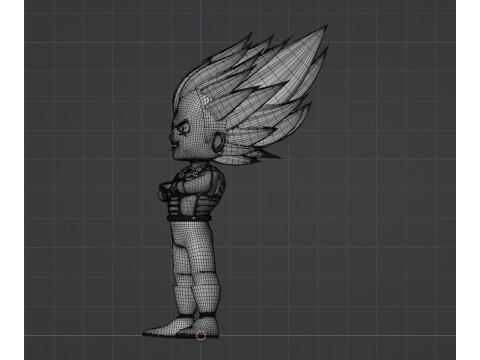 Ultra Ego Vegeta SD - Dragonball Super Model 3D