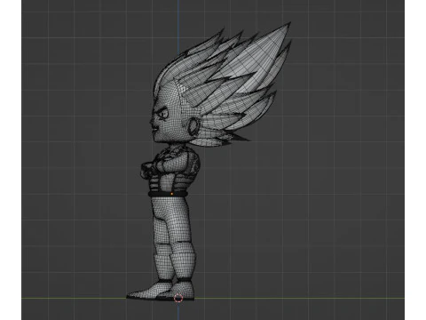 Ultra Ego Vegeta SD - Dragonball Super 3D Model