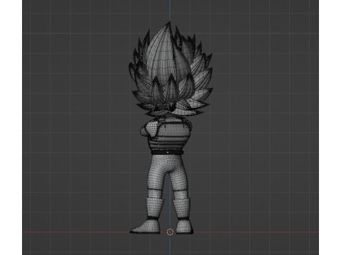 Ultra Ego Vegeta SD - Dragonball Super Model 3D