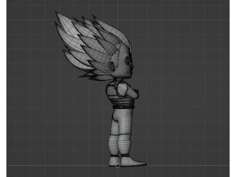 Ultra Ego Vegeta SD - Dragonball Super Model 3D