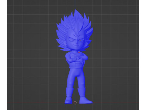 Ultra Ego Vegeta SD - Dragonball Super Model 3D