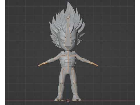 Ultra Ego Vegeta SD - Dragonball Super Model 3D