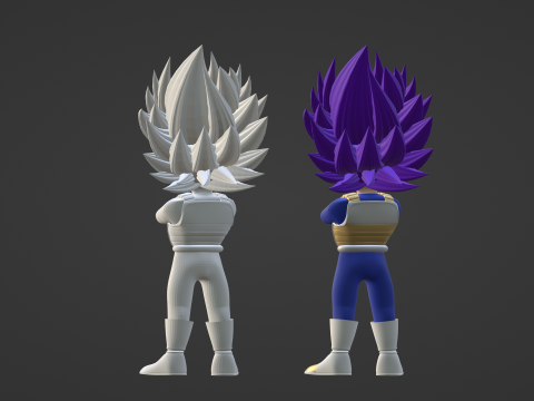 Ultra Ego Vegeta SD - Dragonball Super Model 3D