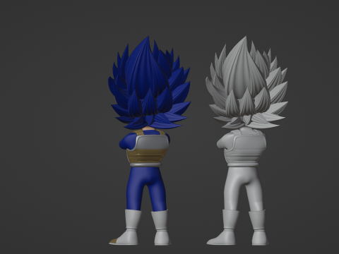 Ultra Ego Vegeta SD - Dragonball Super Model 3D