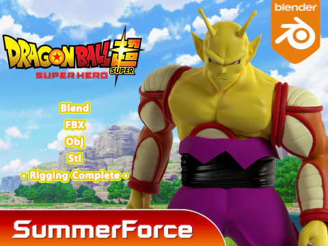 Oranje Piccolo - Dragonball Super 3D Model