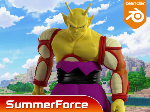 Orange Piccolo - Dragonball Super 3D Model