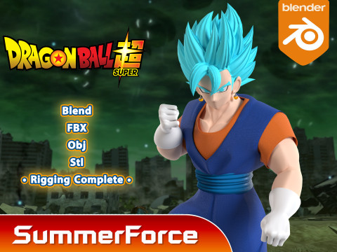 Vegito - Dragonball Super 3D Model