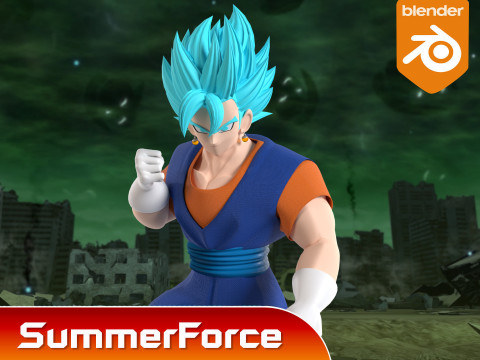 Vegito - Dragonball Super 3D Модель