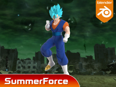Vegito - Dragonball Super 3D Модель