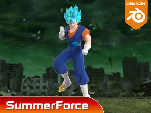 Vegito - Dragonball Super 3D Model