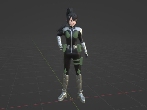 Mina Ashiro - Kaiju no8 3D Model
