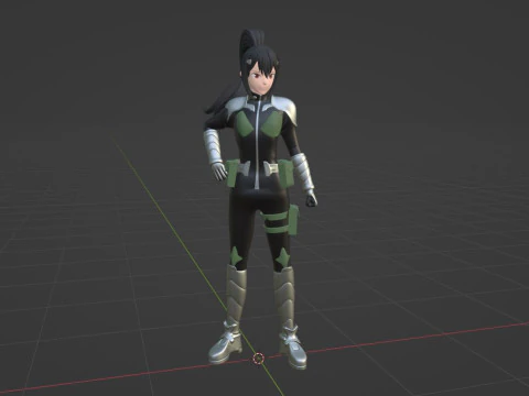 Mina Ashiro - Kaiju no8 3D Model