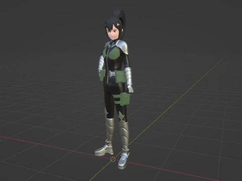 Mina Ashiro - Kaiju no8 3D Model