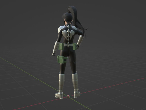 Mina Ashiro - Kaiju no8 3D Model