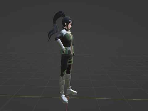 Mina Ashiro - Kaiju no8 3D Model