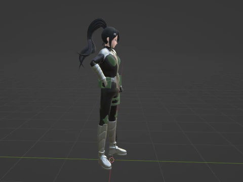 Mina Ashiro - Kaiju no8 3D Model