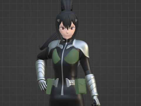 Mina Ashiro - Kaiju no8 3D Model