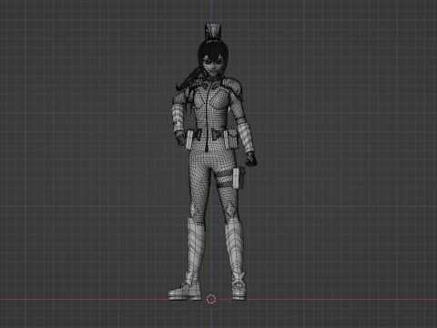 Mina Ashiro - Kaiju no8 3D Model