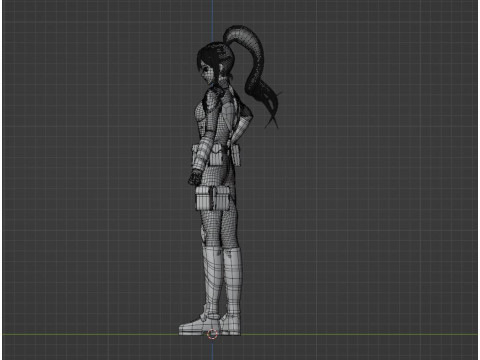 Mina Ashiro - Kaiju no8 3D Model