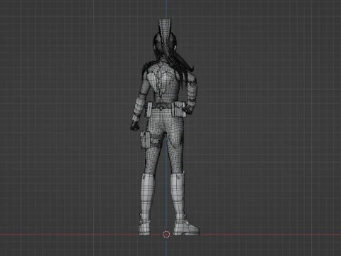 Mina Ashiro - Kaiju no8 3D Model