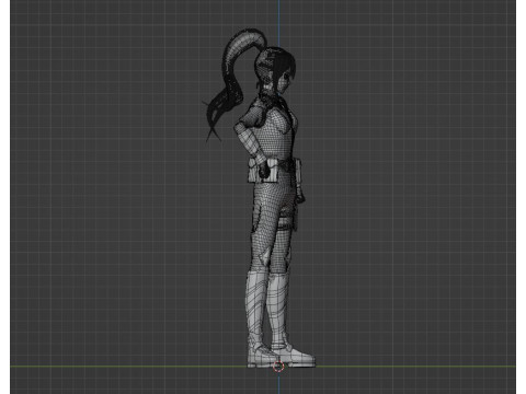 Mina Ashiro - Kaiju no8 3D Model