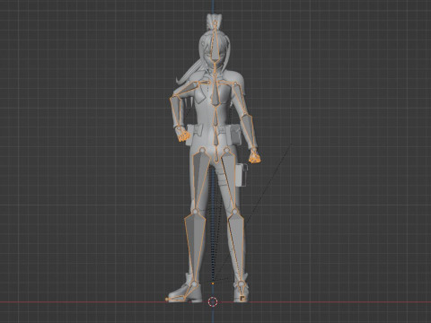 Mina Ashiro - Kaiju no8 3D Model
