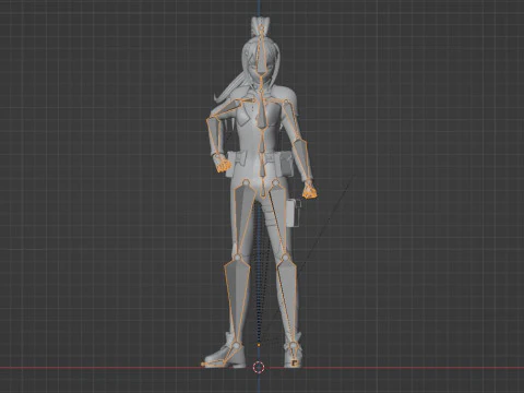 Mina Ashiro - Kaiju no8 3D Model