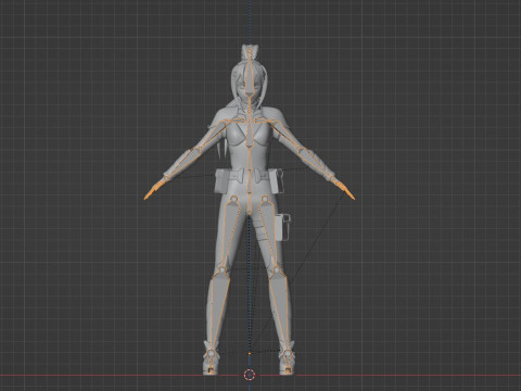 Mina Ashiro - Kaiju no8 3D Model
