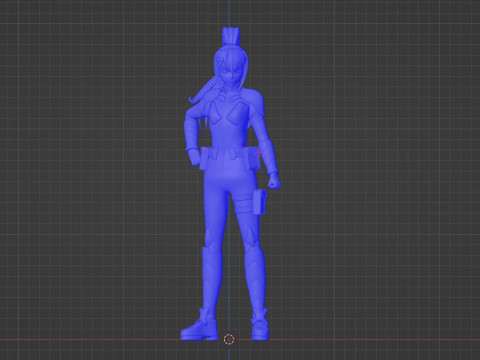 Mina Ashiro - Kaiju no8 3D Model