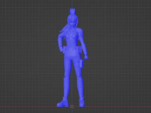Mina Ashiro - Kaiju no8 3D Model