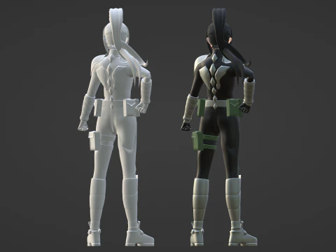 Mina Ashiro - Kaiju no8 3D Model