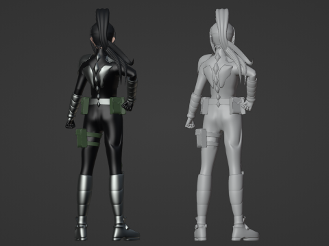 Mina Ashiro - Kaiju no8 3D Model