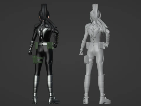 Mina Ashiro - Kaiju no8 3D Model