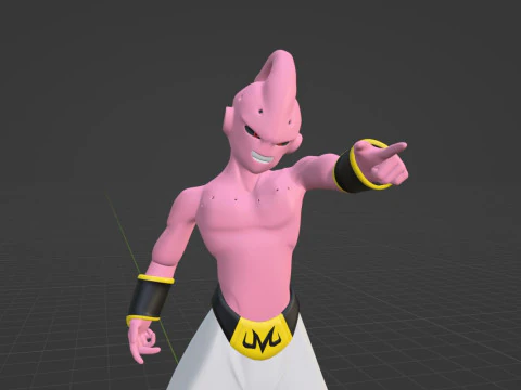 Kid Buu - Dragonball 3D Model